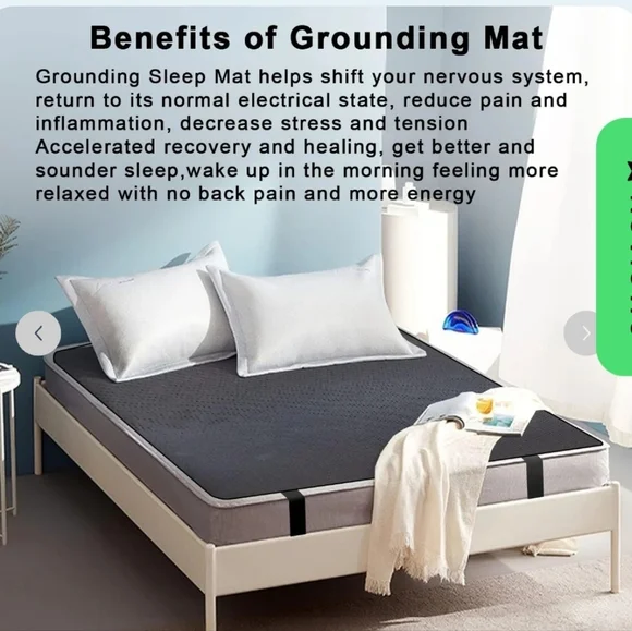 NWT GroundingFlo Sleeping Earthing Leather Mat Pad 68cm X 185cm - Picture 3 of 4